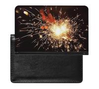 Étui de protection pour passeport en forme de feu d'artifice avec blocage RFID, porte-carte d'identité, portefeuille de voyage sécurisé pour passeport, tickets, cartes de crédit, style, taille unique,