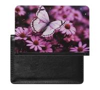 Étui de protection pour passeport en forme de papillon et de fleur, avec blocage RFID, porte-carte d'identité, portefeuille de voyage sécurisé pour passeport, tickets, cartes de crédit, style, taille