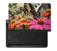 Étui de protection pour passeport en forme de papillon et de fleur avec blocage RFID, porte-carte d'identité, portefeuille de voyage sécurisé pour passeport, tickets, cartes de crédit, style, taille