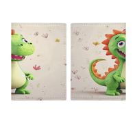 Étui de protection pour passeport en polyuréthane - Motif dinosaure mignon - Unisexe - 20,3 x 13,8 cm, Style :, 20.3x13.8cm
