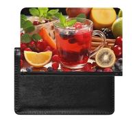 Étui de protection pour passeport et thé aux fruits, blocage RFID, porte-carte d'identité, portefeuille de voyage sécurisé pour passeport, tickets, cartes de crédit, style, taille unique, Style :,