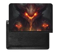 Étui de protection pour passeport Fire Monsters avec blocage RFID - Porte-carte d'identité - Portefeuille de voyage sécurisé pour tickets de passeport, cartes de crédit, style, taille unique, Style :,