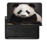 Étui de protection pour passeport Panda Star - Protection RFID - Porte-carte d'identité - Portefeuille de voyage sécurisé pour tickets de passeport, cartes de crédit, style, taille unique, Style :,