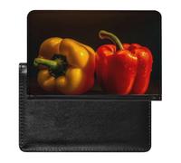 Étui de protection pour passeport rouge et jaune avec blocage RFID, porte-carte d'identité, portefeuille de voyage sécurisé pour passeport, tickets, cartes de crédit, style, taille unique, Style :,