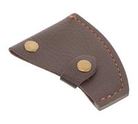 Étui de Protection pour Petite Hache en PU Marron, Protecteur | Finition Aspect Cuir Pleine Fleur, Surface Lisse, Fermeture Rivetée et Bouton Solide, Usage Garage
