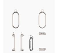 Étui de Protection pour PLAUD NotePin AI, Housse de Protection Transparente Anti-Chute, Anti-Rayures, Anti-poussière avec Crochet pour PLAUD NotePin AI Voice Recorder Accessories (Gris Transparent)