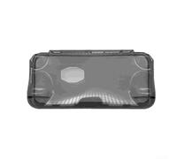 Étui de protection pour poche, en silicone antidérapant de qualité supérieure, accessoire de jeu pour console portable, accessoire de jeu, résistant aux chocs, bouclier confortable (noir translucide)