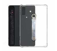 Étui de Protection pour RedMagic 3 Pro 9,06 Pouces 2025 Airbags Coque de Protection Souple en TPU Antichoc Tablette de Jeu Manchon de Protection avec Trou pour Cintre métallique (Noir translucide)