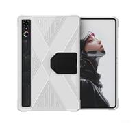 Étui de protection pour RedMagic Astra/Tablet 3 Pro, housse souple avec coussin d'air, anti-rayures, support pliable intégré (blanc)