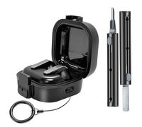 Étui de Protection pour Samsung Galaxy Buds 4/Buds 4 Pro (2026), résistant aux Chocs, avec Verrouillage sécurisé, Porte-clés et Stylet de Nettoyage, Prise en Charge du Chargement sans Fil, Noir
