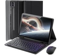 Étui De Protection Pour Samsung Galaxy Tab S10 Ultra/S9 Ultra/S8 Ultra Generation 14,6"" Avec Clavier Allemand Chargé, Bluetooth, Souris Sans Fil, Clavier Magnétique Allemand