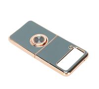 éTui De Protection Pour Smartphone Housse De TéLéPhone MagnéTique De Voiture Avec Support De Boucle De Doigt De Rotation à 360 DegréS Pour Z Flip 3 Gris