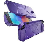 Étui de Protection pour Switch 2, Protection Intégrale, Coque Avant et Arrière, Coque Rigide Amovible Anti-rayures, Accessoires pour Console de Jeux (Violet)