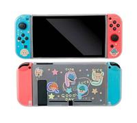 Étui De Protection Pour Switch, Étui Dockable Coque Tpu Grip Matte Housse Antichoc Robuste Anti-Rayures Avec 2 Capuchons De Pouce En Silicone Souple Pour Switch Console & Joy-Con