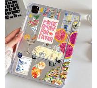 Étui de protection pour tablette à motif de voyage d'été, compatible avec iPad Air 11 pouces M3 2025/M2 2024, Air 5e génération 2022, Air 8 2026 (11/13 pouces), (A16) 11 pouces 11e génération 2025, ég