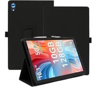 Étui de protection pour tablette AINMEL 107 10" Android 14 avec dragonne, support et fonction anti-chute Noir