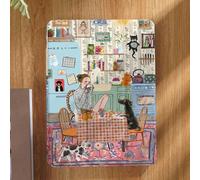 Étui de protection pour tablette avec motif animal mignon, convient pour iPad 9.7/10.2/10.5/10.9/12.9/Pro 11 (10e génération), Galaxy Tab S6 Lite 10.4", Kindle Paperwhite (12e génération, sortie 2024)