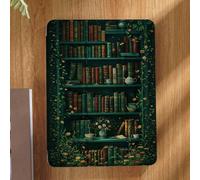 Étui de protection pour tablette avec motif de bibliothèque de plantes florales, convient pour les modèles de 9,7/10,2/10,5/10,9/12,9 pouces Pro, 10e génération, Galaxy Tab S6 Lite 10,4 pouces, Kindle