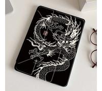 Étui de protection pour tablette avec motif de totem de dragon noir, compatible avec iPad Air 11 pouces M3 2025/M2 2024, Air 8 2026 (11/13 pouces, Air 5e génération 2022, (A16) 11 pouces 11e génératio