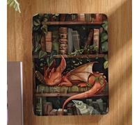 Étui de protection pour tablette avec motif d'étagère antichoc Dragon, compatible avec iPad 9.7/10.2/10.5/10.9/12.9/Pro 11 (10e génération), Galaxy Tab S6 Lite 10.4", Kindle Paperwhite 12e génération 
