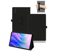 Étui de protection pour tablette BESTTAB T20 10,1" - En cuir synthétique toergy - Avec porte-stylo et dragonne - Noir