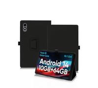 Étui de protection pour tablette Blackview Tab90 WiFi Android 14 avec dragonne, support et fonction anti-chute - Design fin et simple - Noir
