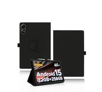 Étui de protection pour tablette DOOGEE G6 11 pouces 2025 Dernier yystao PU Cuir Housse Compatible avec DOOGEE G6 - Dragonne, Design texturé de la peau enveloppante, Noir