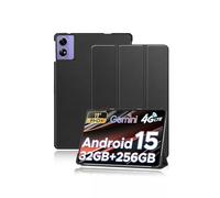 Étui de protection pour tablette DOOGEE Tab G6+ 11" 2025, support yystao fin avec design à trois volets, coque de protection rigide compatible avec DOOGEE TABG6+, noir