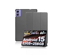 Étui de protection pour tablette DOOGEE Tab G6+ 11" 2025, support yystao fin avec design à trois volets, coque de protection rigide compatible avec DOOGEE TABG6+, gris