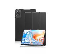 Étui de protection pour tablette DOOGEE TAB G6 11" - Support yystao fin avec design à trois volets - Housse de protection rigide compatible avec la tablette DOOGEE TAB G6 - Noir