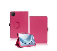 Étui de protection pour tablette DOOGEE V Pad 12 pouces 2025, étui de protection yystao en cuir PU compatible avec DOOGEE V Pad - Dragonne, design texturé pour la peau - Rose - Rouge