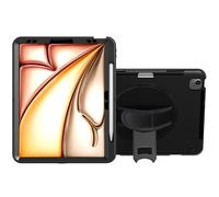 Étui de Protection pour Tablette - Étui de Protection avec béquille intégrée rotative à 360° pour iPad Air 13" (2024) - Noir (PAD-PCGKAIR13)