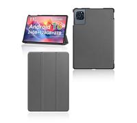 Étui de protection pour tablette KINGRID W90/KINGRID T90 11" - Support yystao fin avec design à trois plis - Coque rigide compatible avec KINGRID W90/KINGRID T90 - Gris