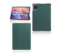 Étui de protection pour tablette KINGRID W90/KINGRID T90 11" - Support yystao fin avec triple pliage - Coque rigide compatible avec KINGRID W90/KINGRID T90 - Vert