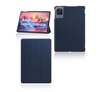 Étui de protection pour tablette KINGRID W90/KINGRID T90 11" - Support yystao fin avec triple pliage - Coque rigide compatible avec KINGRID W90/KINGRID T90 - Bleu