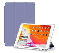 Étui de protection pour tablette OPPO Pad Air 10,36 po 2022 - Coque fine en TPU avec fonction veille/réveil automatique avec porte-crayon - Coque arrière transparente résistante aux chocs (violet)
