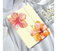 Étui de protection pour tablette résistant aux chocs, motif aquarelle floral, compatible avec iPad 9.7/10.2/10.5/10.9/12.9/Pro 11 (10e génération), Galaxy Tab S6 Lite 10.4 pouces, Kindle Paperwhite 12
