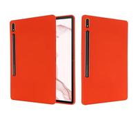 Étui de protection pour tablette Samsung Galaxy Tab S9 FE Plus 12,4 pouces en silicone liquide souple en caoutchouc souple Slim Fit Bumper Cover Rouge