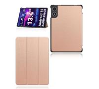 Étui de protection pour tablette Tabwee T60 Pro/VekfulPC T60 Pro, Android 15 13,4 pouces, support yystao fin avec design à triple pliage, coque rigide compatible avec Tabwee T60 Pro, or rose