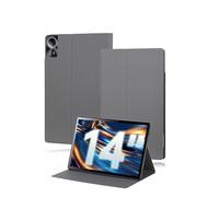 Étui de protection pour tablette TECLAST T70 14" Android 14, toergy fin, en cuir PU, étanche, résistant aux chocs et à la poussière, gris