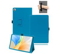 Étui de protection pour tablette Wacom MovinkPad 11" 11,45" 2025, en cuir synthétique, avec support à rabat, porte-stylo et dragonne, bleu azur