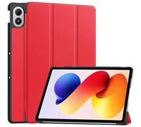 Étui de protection pour tablette Xiaomi Redmi Pad 2 Pro 12,1" 3folt Wake Up Smart Cover Rouge