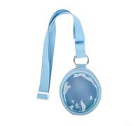 Étui de protection pour Tamagotchi Paradise - Coque souple en TPU - En nylon rigide - Pour accessoires numériques d'animaux de compagnie - Organiseur de voyage - 9 x 7,5 x 4 cm - Bleu
