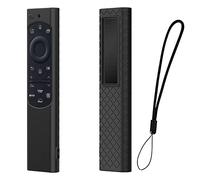 Étui de Protection pour Telecommande Solaire Série BN59, Coque Housse de Silicone pour Smart TV QLED 2021 Solar Remote avec Corde Anti-Perte (Noir)