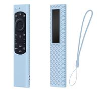 Étui de Protection pour Telecommande Solaire Série BN59, Coque Housse de Silicone pour Smart TV QLED 2021 Solar Remote avec Corde Anti-Perte (Bleu)