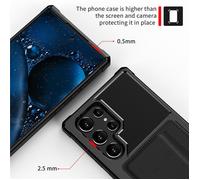 Étui de protection pour téléphone Samsung avec porte-cartes - Noir Modèle 1 YYV