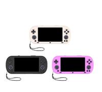 Etui de Protection pour Trimui Smart Pro 5 Pouces Console de Jeux Anti-Chute Protecteur en Silicone pour Le Corps Entier Anti-Chocs et Anti-Rayures Coque de Protection avec Ergonomique (Noir)