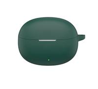 Étui de Protection pour Vivo TWS 5E écouteurs, Coque en Silicone Souple, Antichoc, antipoussière, avec Crochet pour Vivo TWS 5E écouteurs (Dark Green)