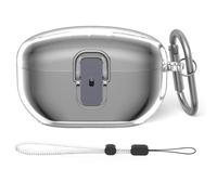 Étui de protection pour WF-1000XM5 - En TPU souple et transparent - Avec verrou de sécurité - Spécialement conçu pour les écouteurs WF-1000XM5 - Avec mousqueton et cordon - Transparent
