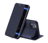 Etui de protection renforcé iPhone 12 Pro Max avec coque silicone intégrée et rangement carte - Bleu foncé